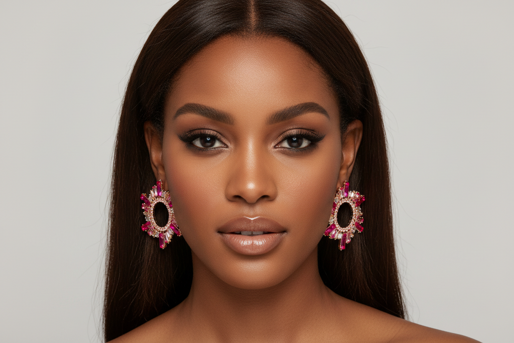 DALIA - Crystal Hoop Earrings