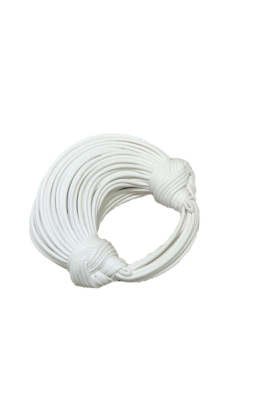 DALIA - Malha White PU Knotted Bag