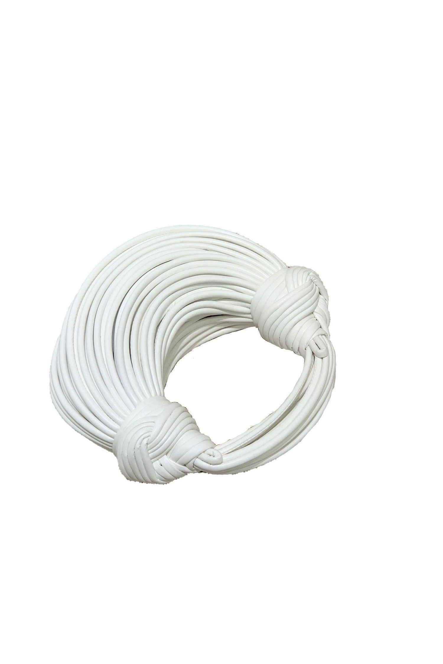 DALIA - Malha White PU Knotted Bag