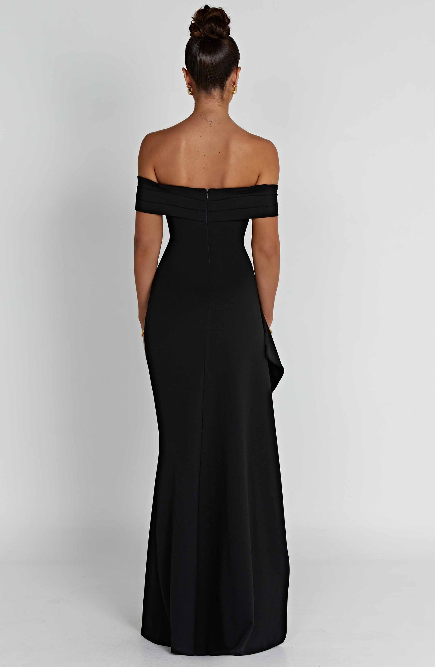 DALIA - High Split Maxi Dress - Black