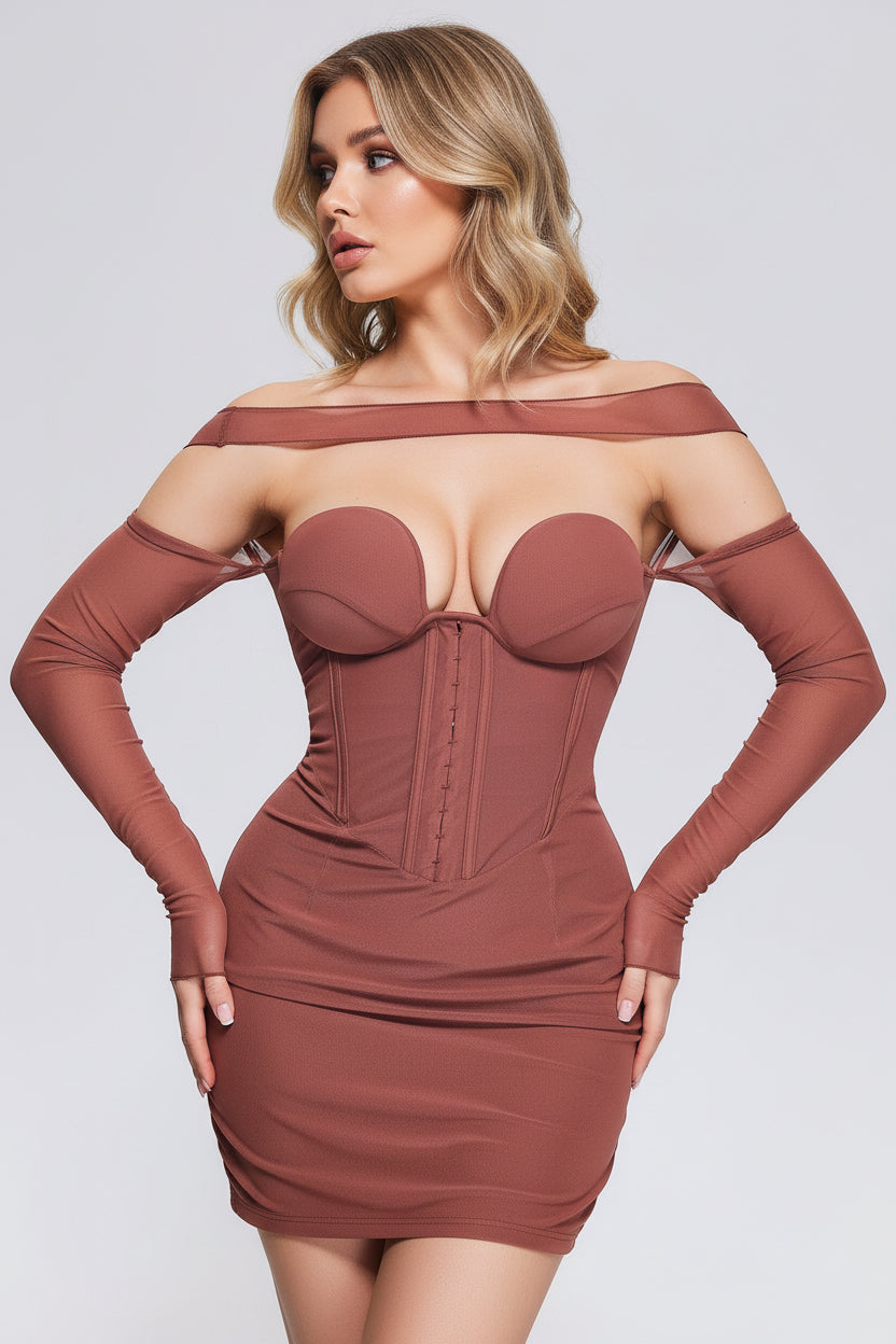 DALIA - Slare Mesh Mini Dress