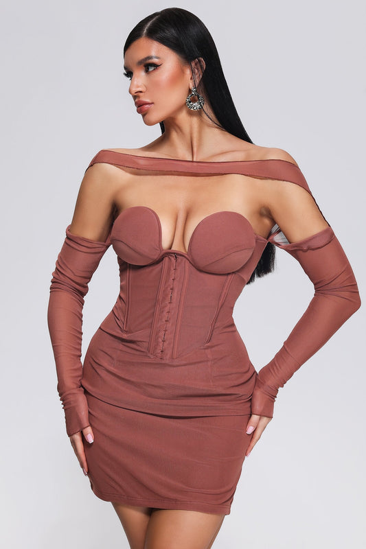 DALIA - Slare Mesh Mini Dress