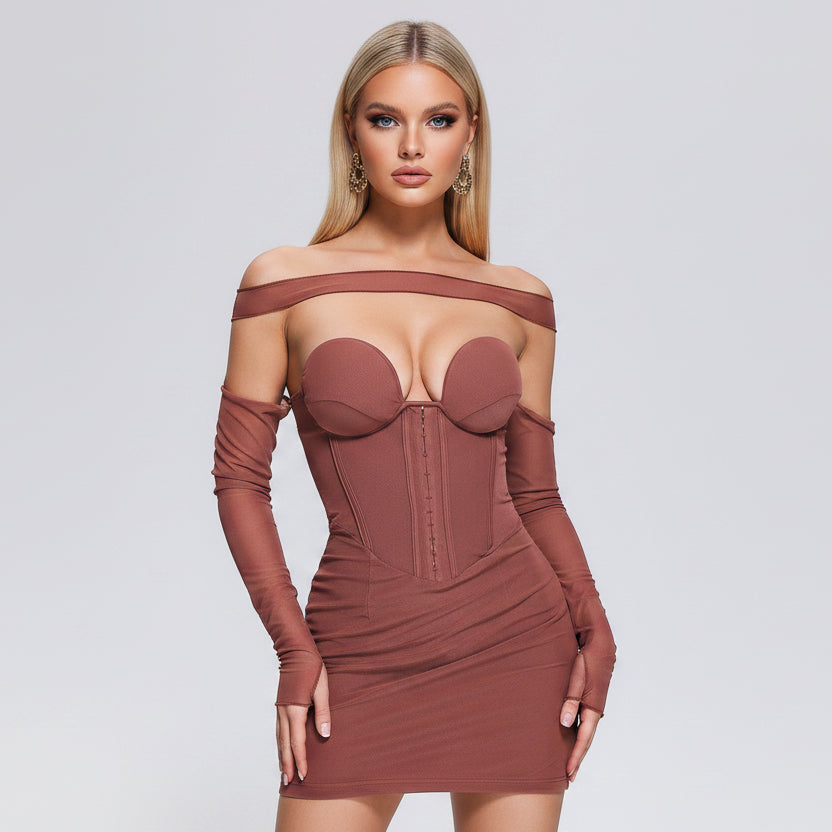 DALIA - Slare Mesh Mini Dress