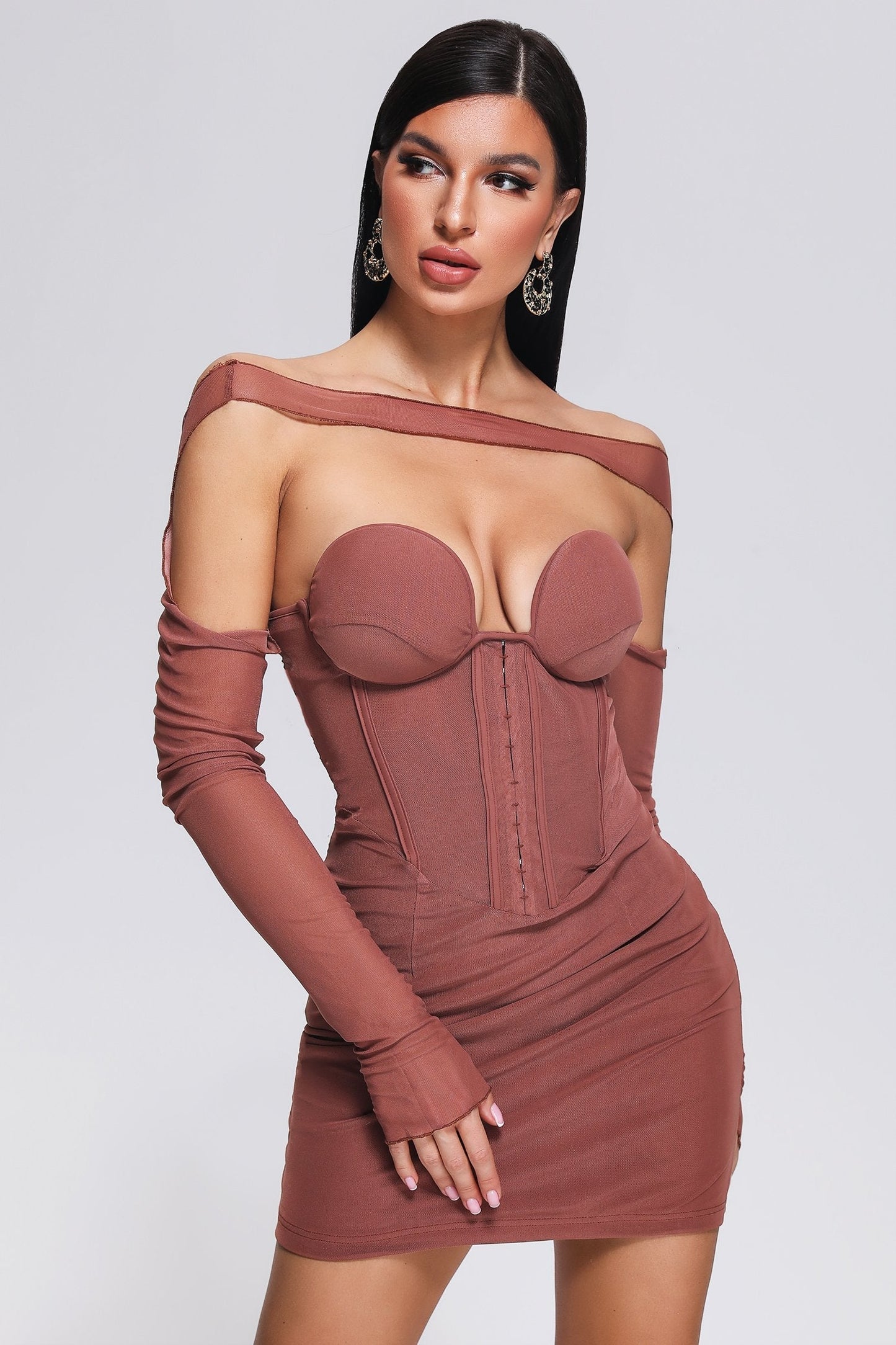 DALIA - Slare Mesh Mini Dress