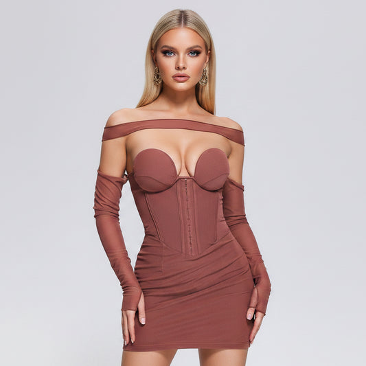 DALIA - Slare Mesh Mini Dress