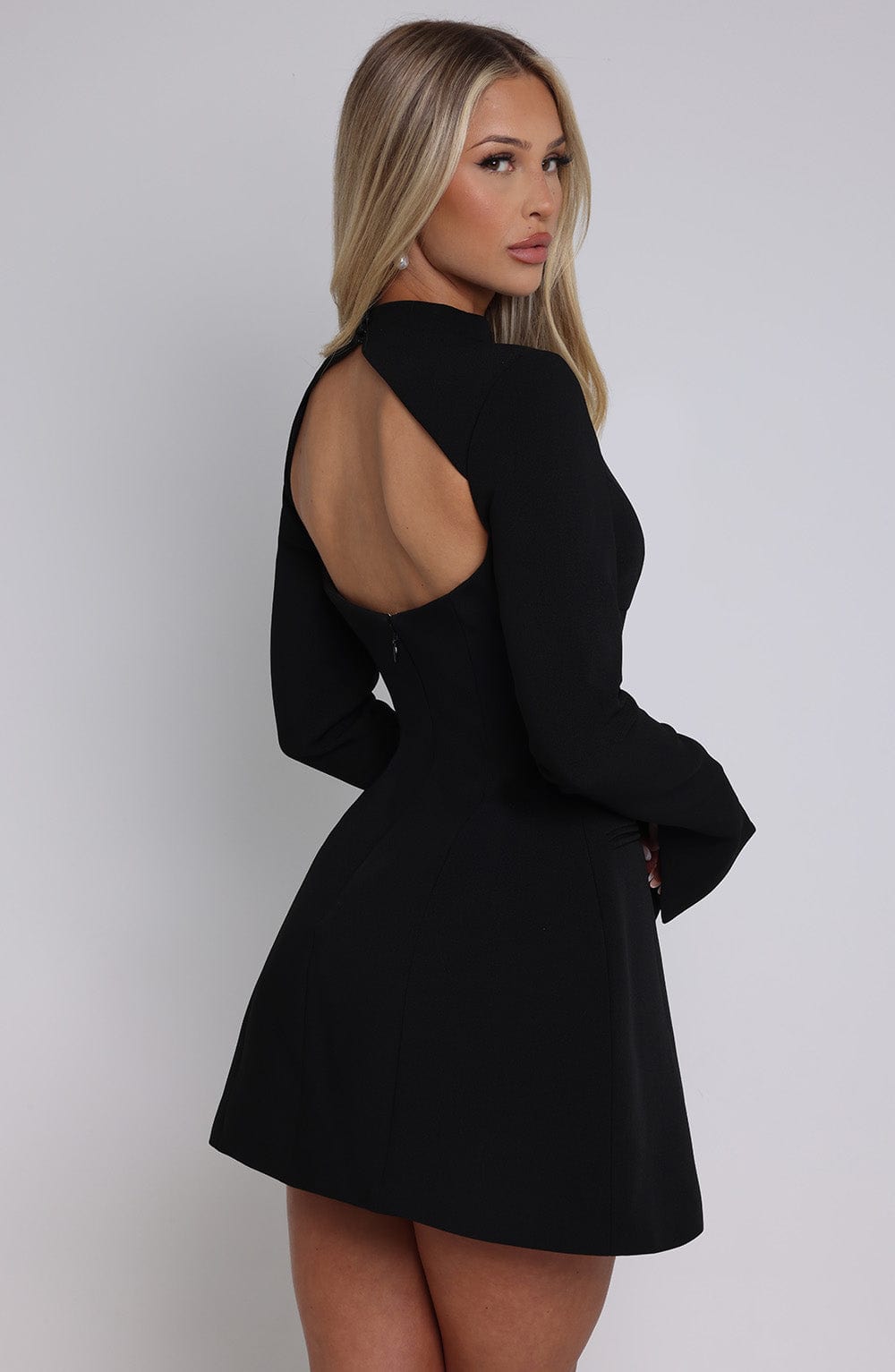 DALIA - Cute Mini Dress - Black