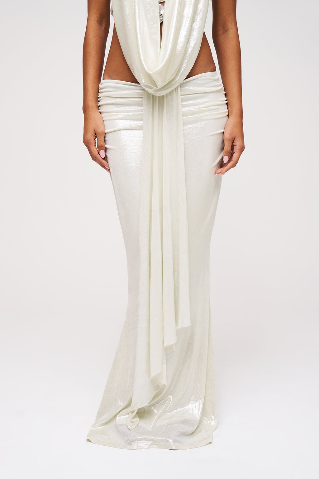 DALIA - Summer Maxi Skirt White