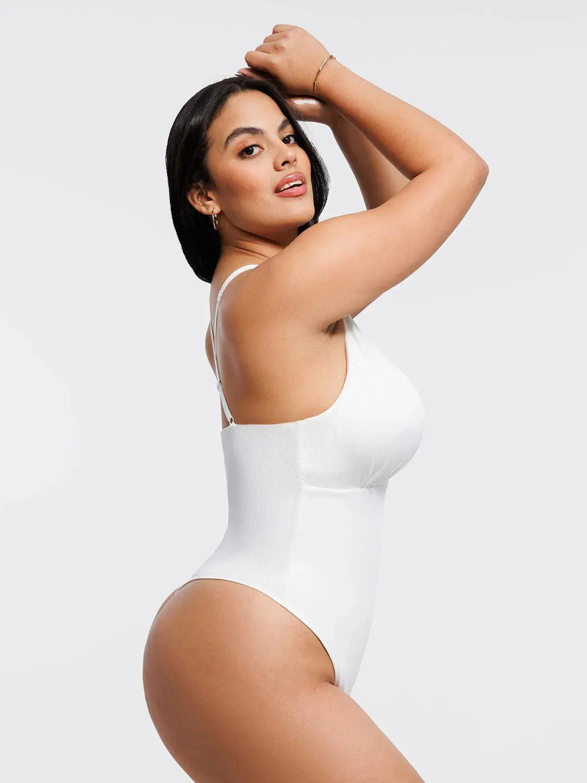 DALIA - Shapewear Cross-Front Draped Halter Tummy Control Bodysuit