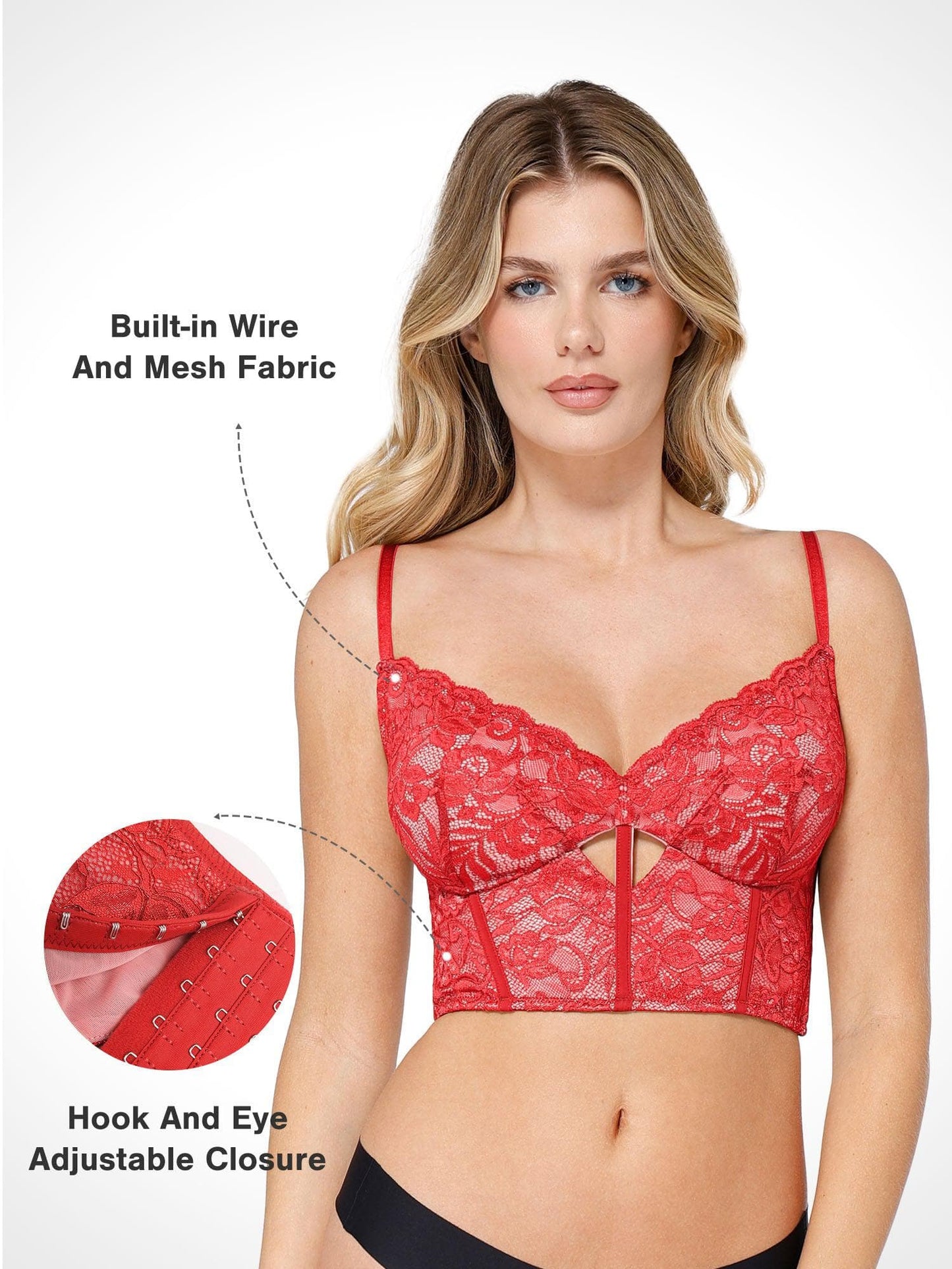 DALIA - Shapewear Lace Corset Bra or Slimming Midi Wrap Skirt