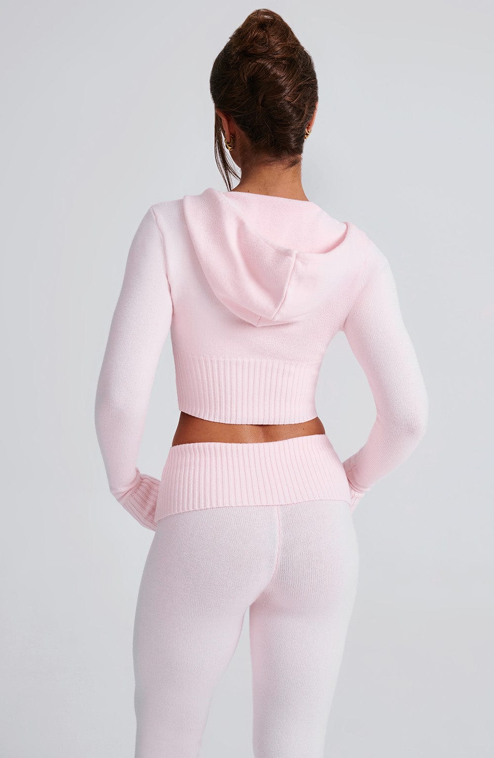 DALIA Knit Hoodie Set - Pink