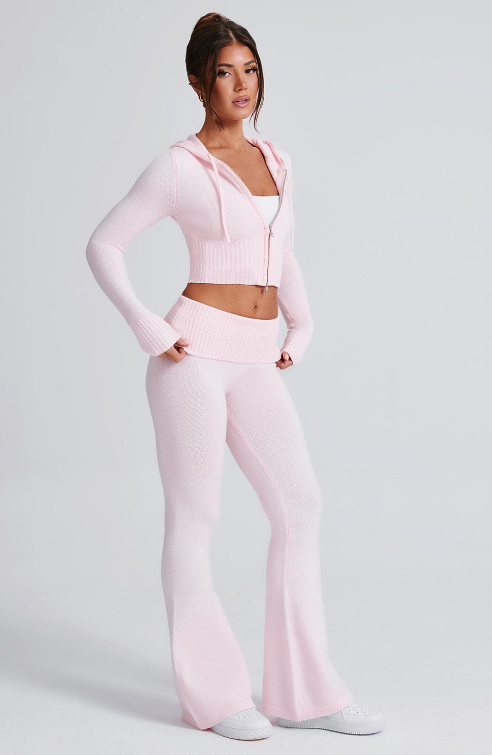 DALIA Knit Hoodie Set - Pink