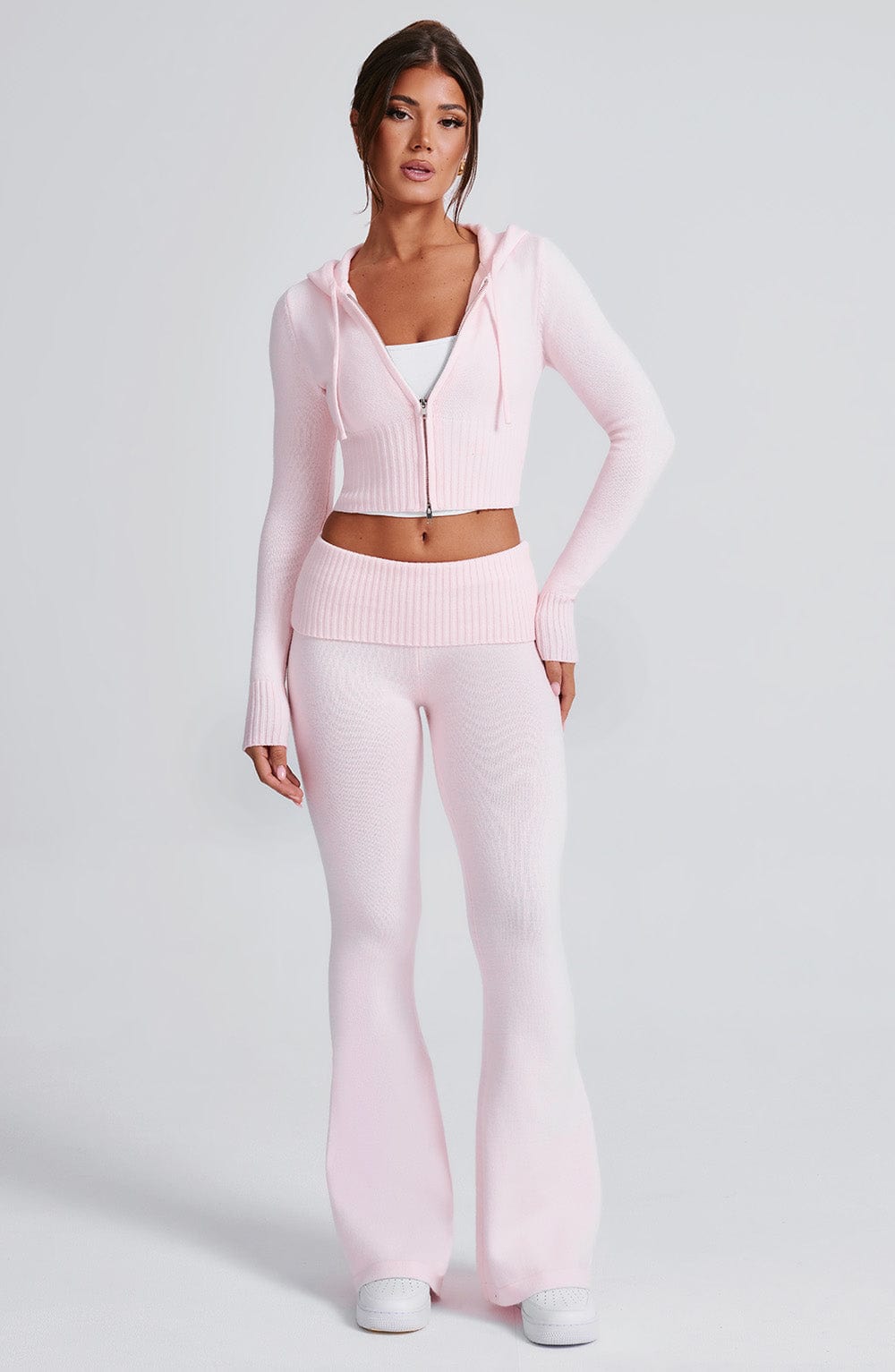 DALIA Knit Hoodie Set - Pink