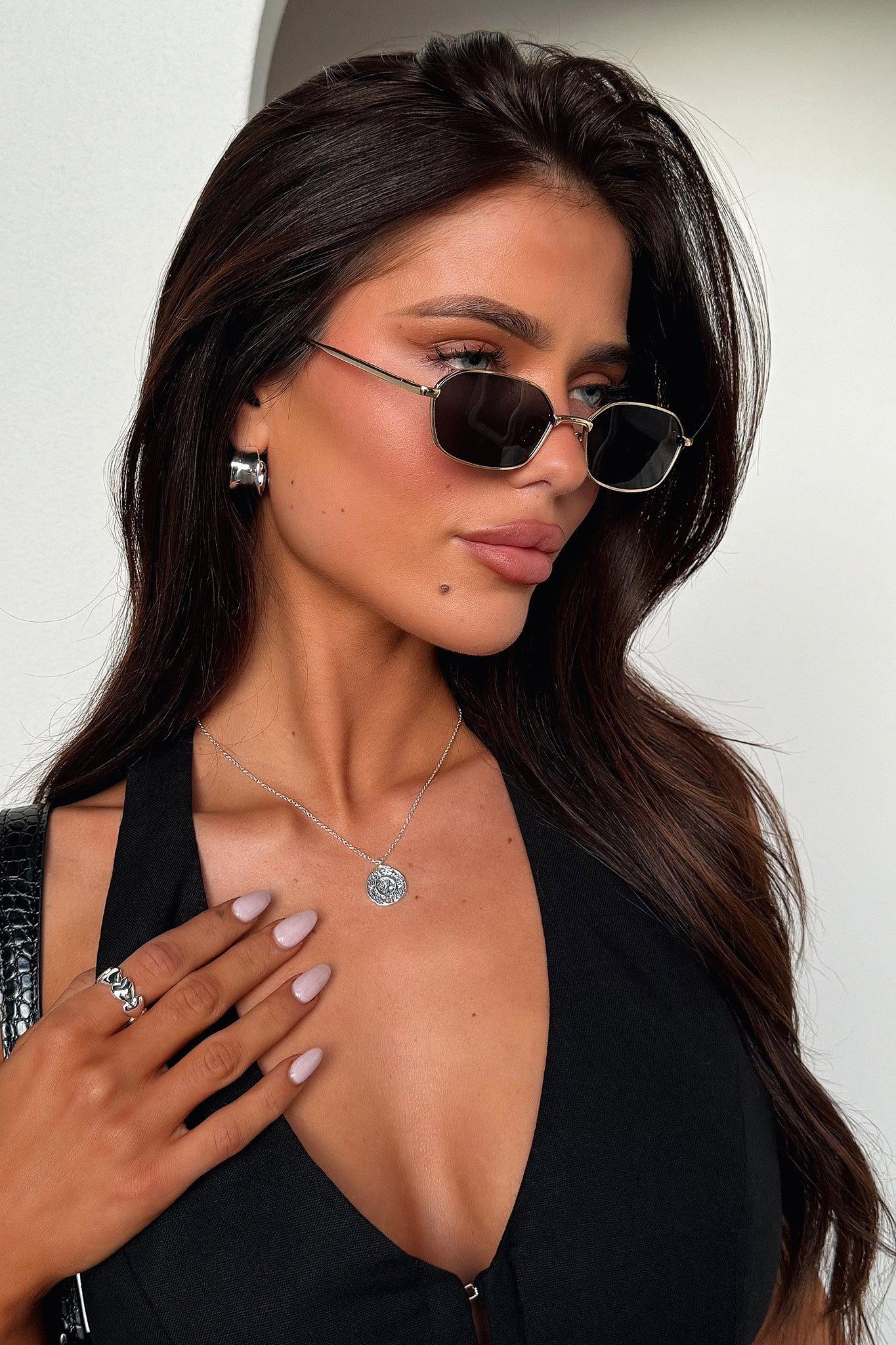 DALIA - Rhys Sunglasses - Gold/Black