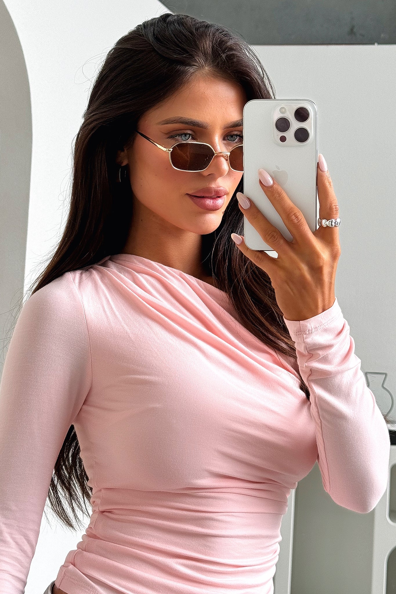 DALIA - Rhys Sunglasses - Gold/Brown