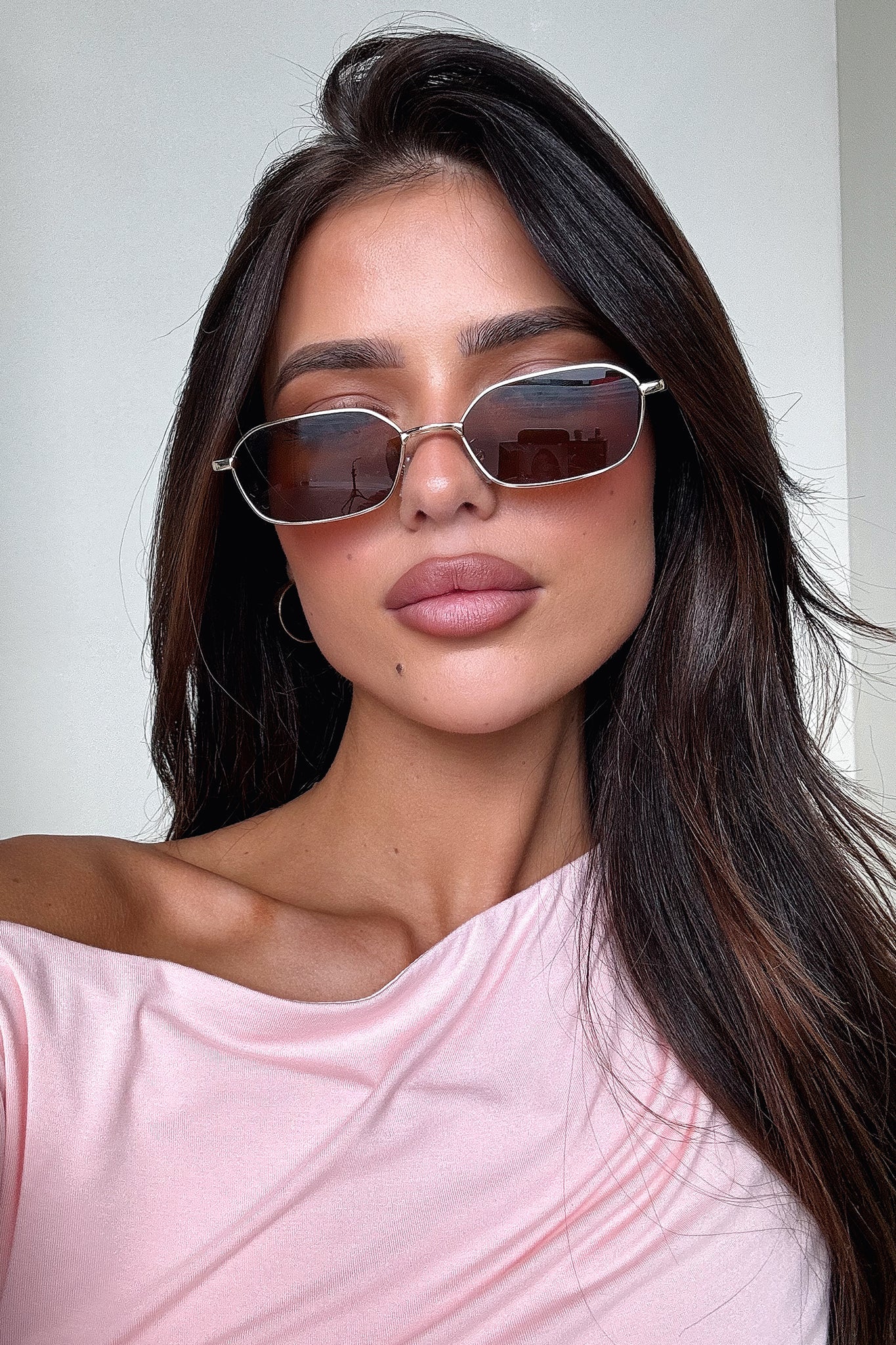 DALIA - Rhys Sunglasses - Gold/Brown