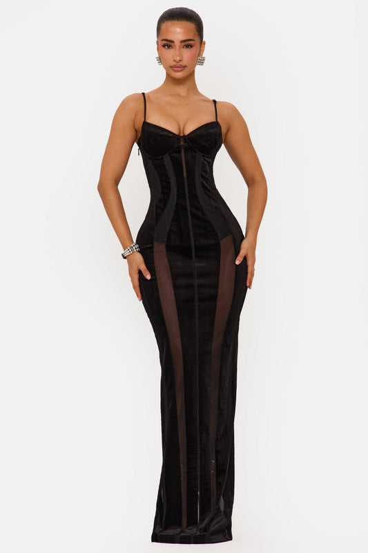 DALIA - Scandal Maxi Dress - Black