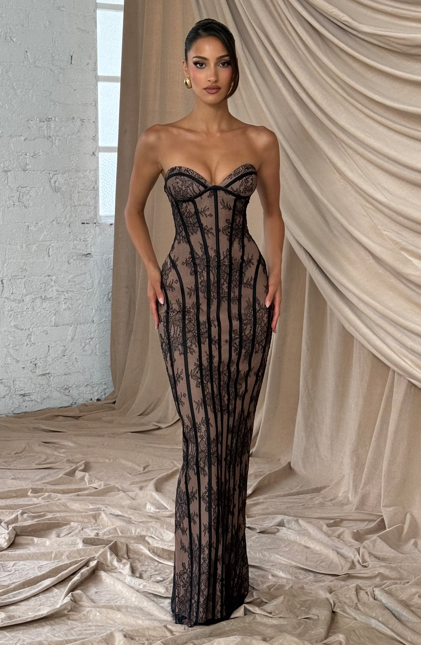DALIA - Valentine Maxi Dress - Black