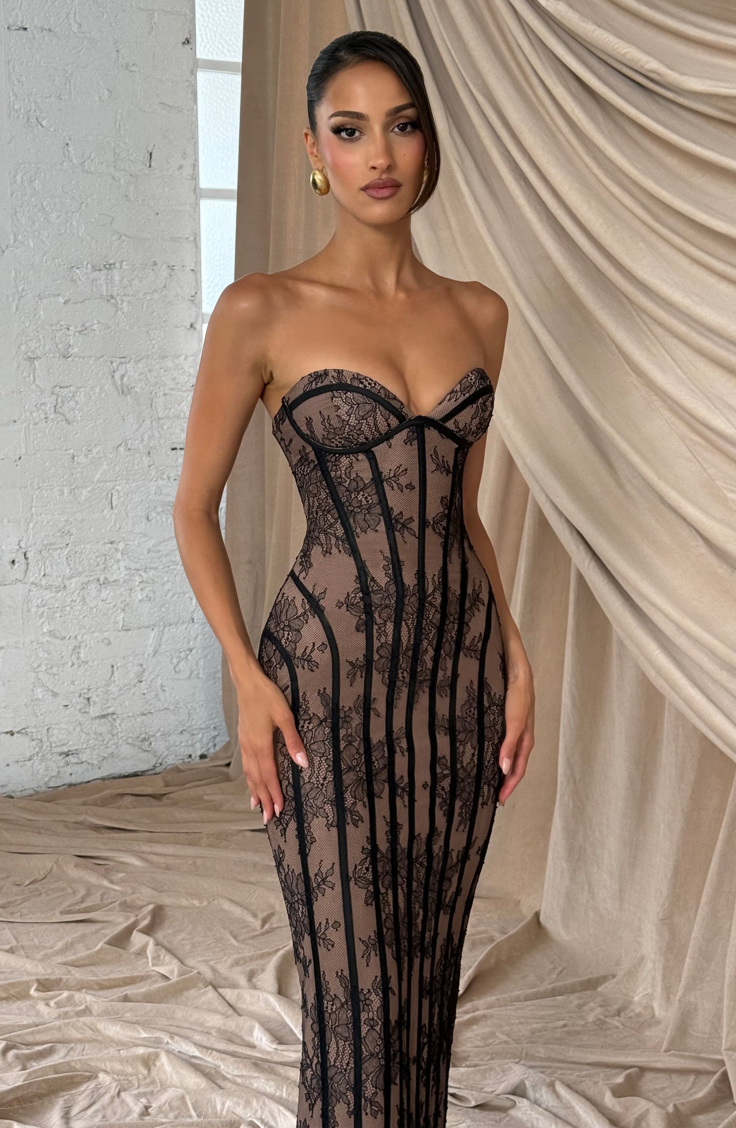 DALIA - Valentine Maxi Dress - Black