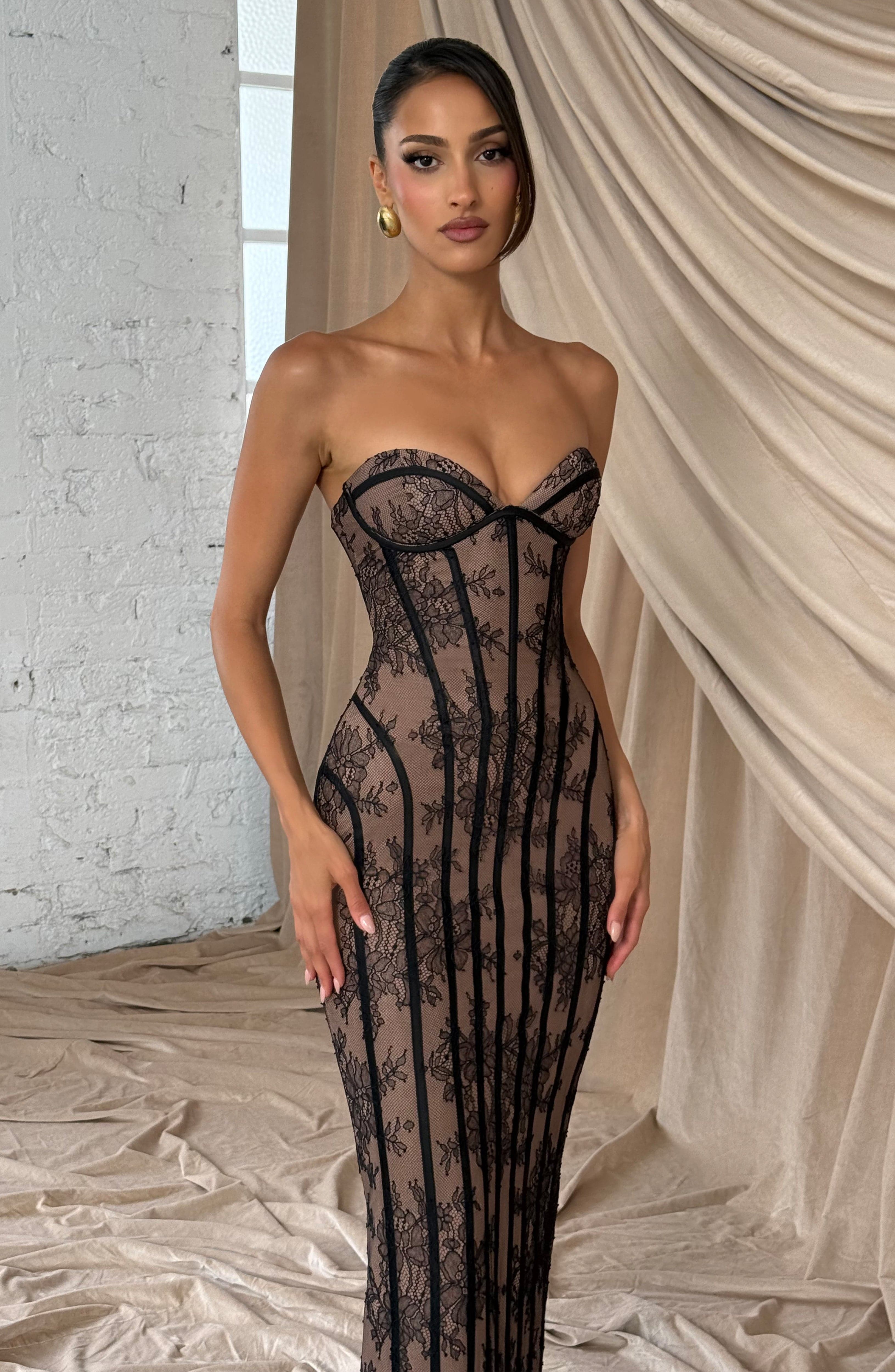 DALIA - Valentine Maxi Dress - Black