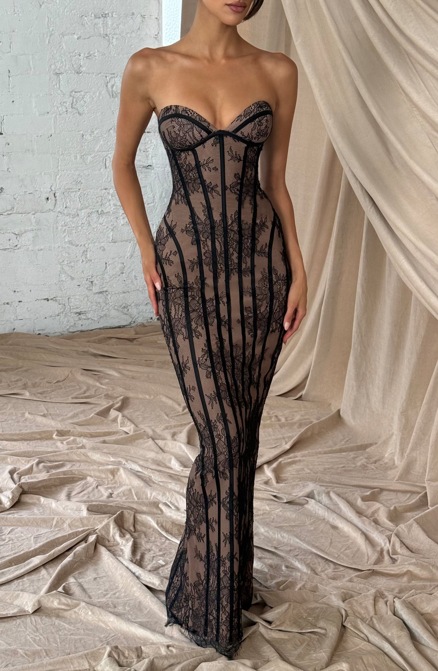 DALIA - Valentine Maxi Dress - Black