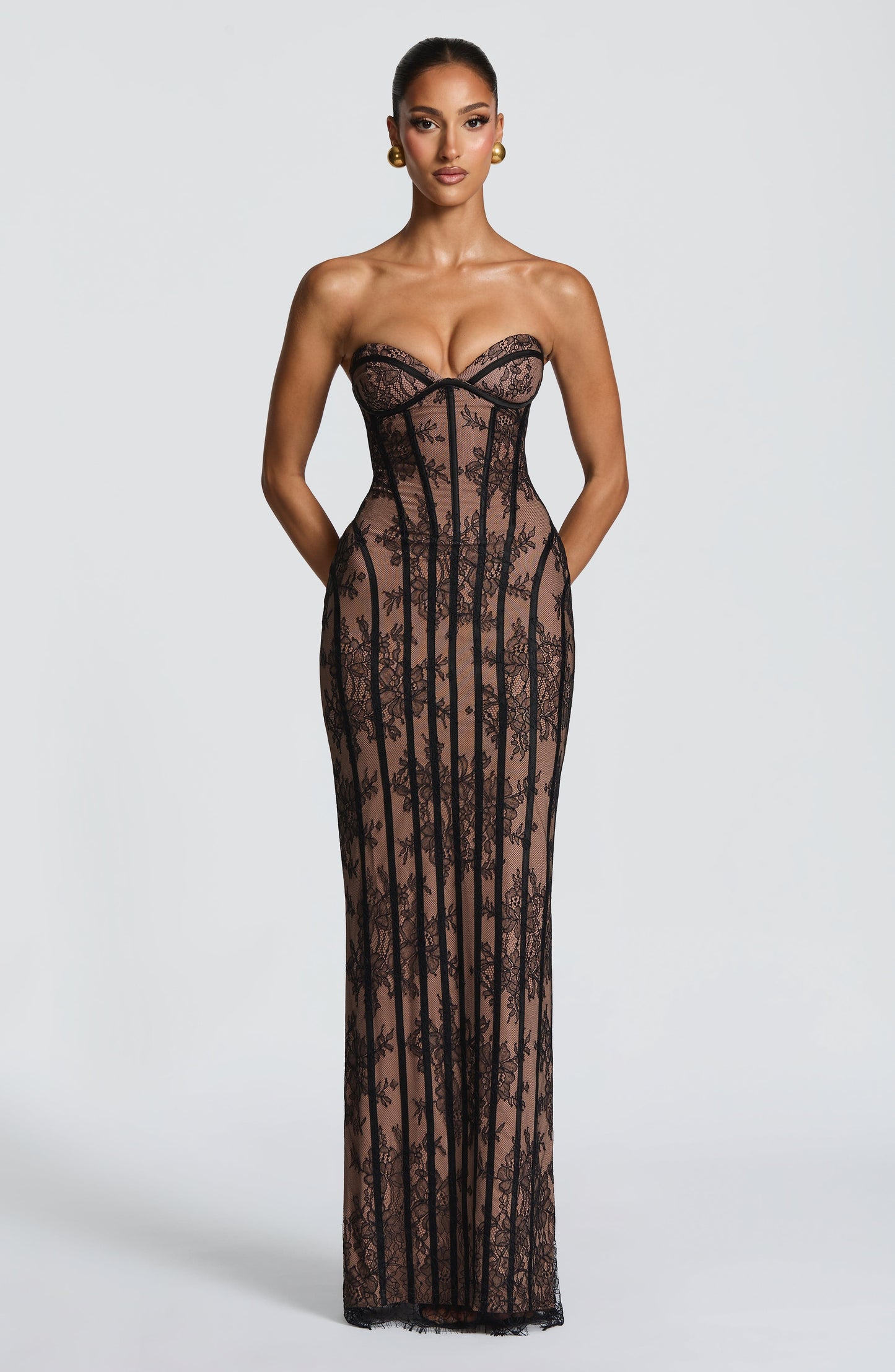 DALIA - Valentine Maxi Dress - Black