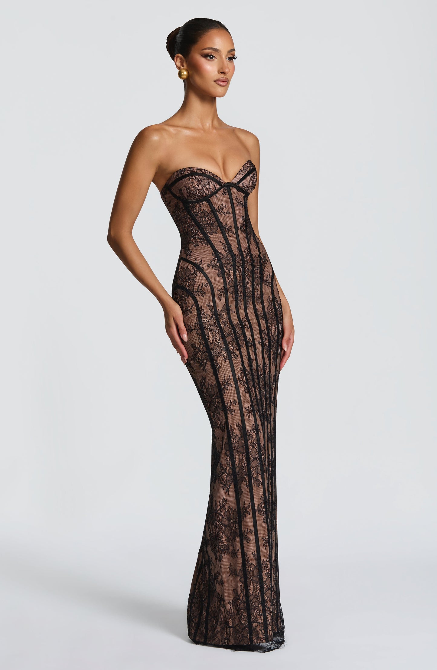 DALIA - Valentine Maxi Dress - Black