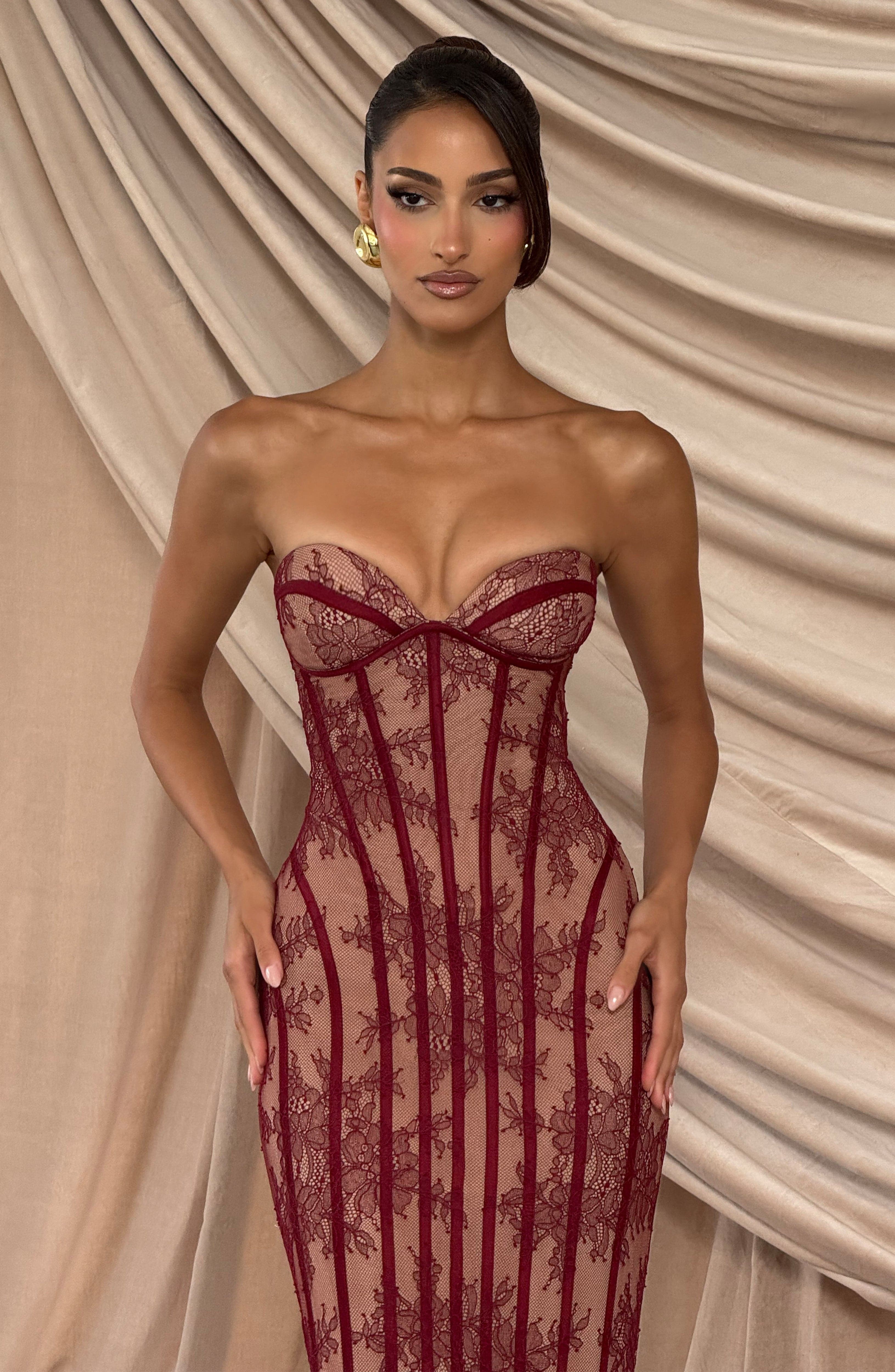 DALIA - Valentine Maxi Dress - Red