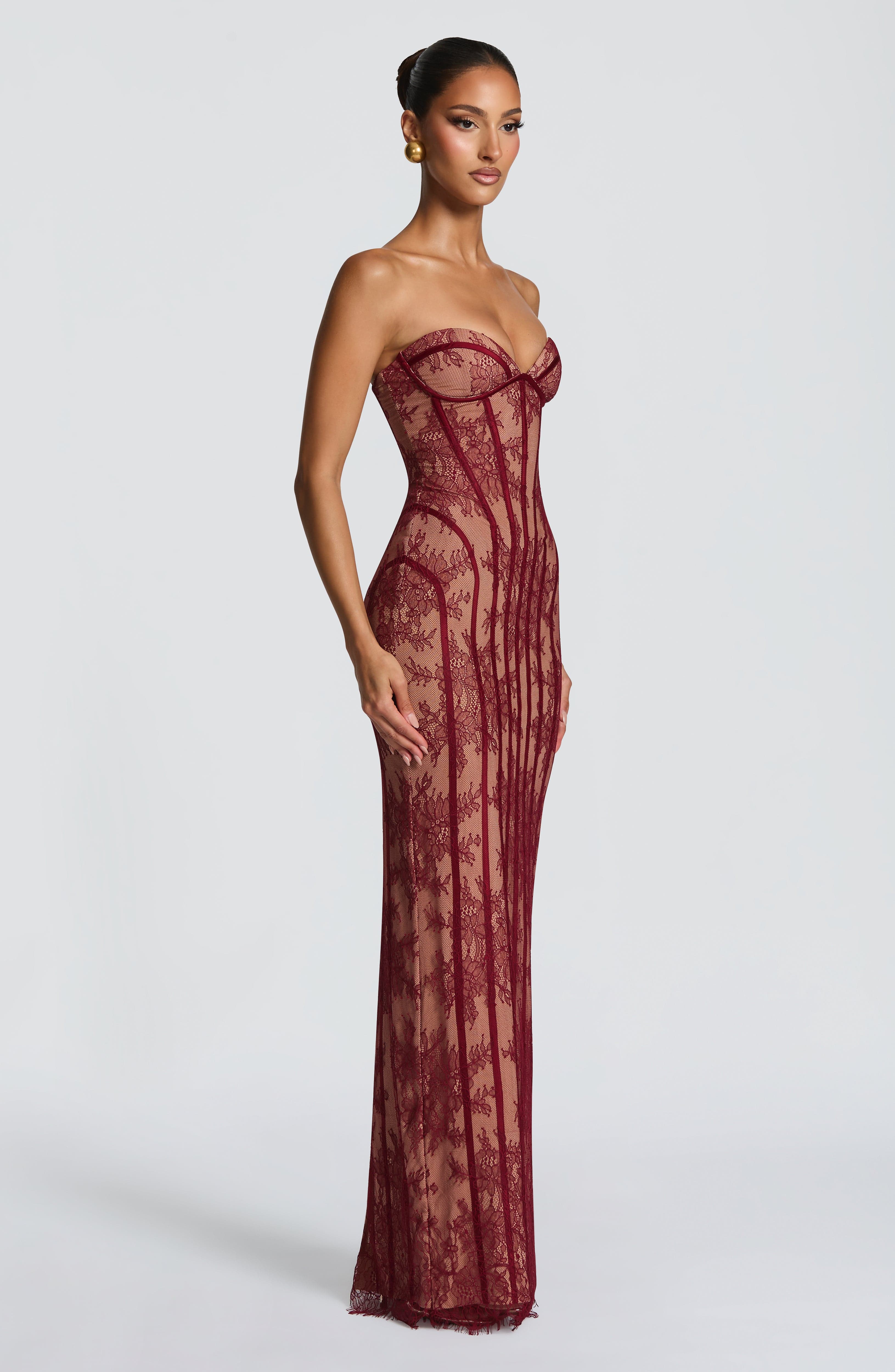 DALIA - Valentine Maxi Dress - Red