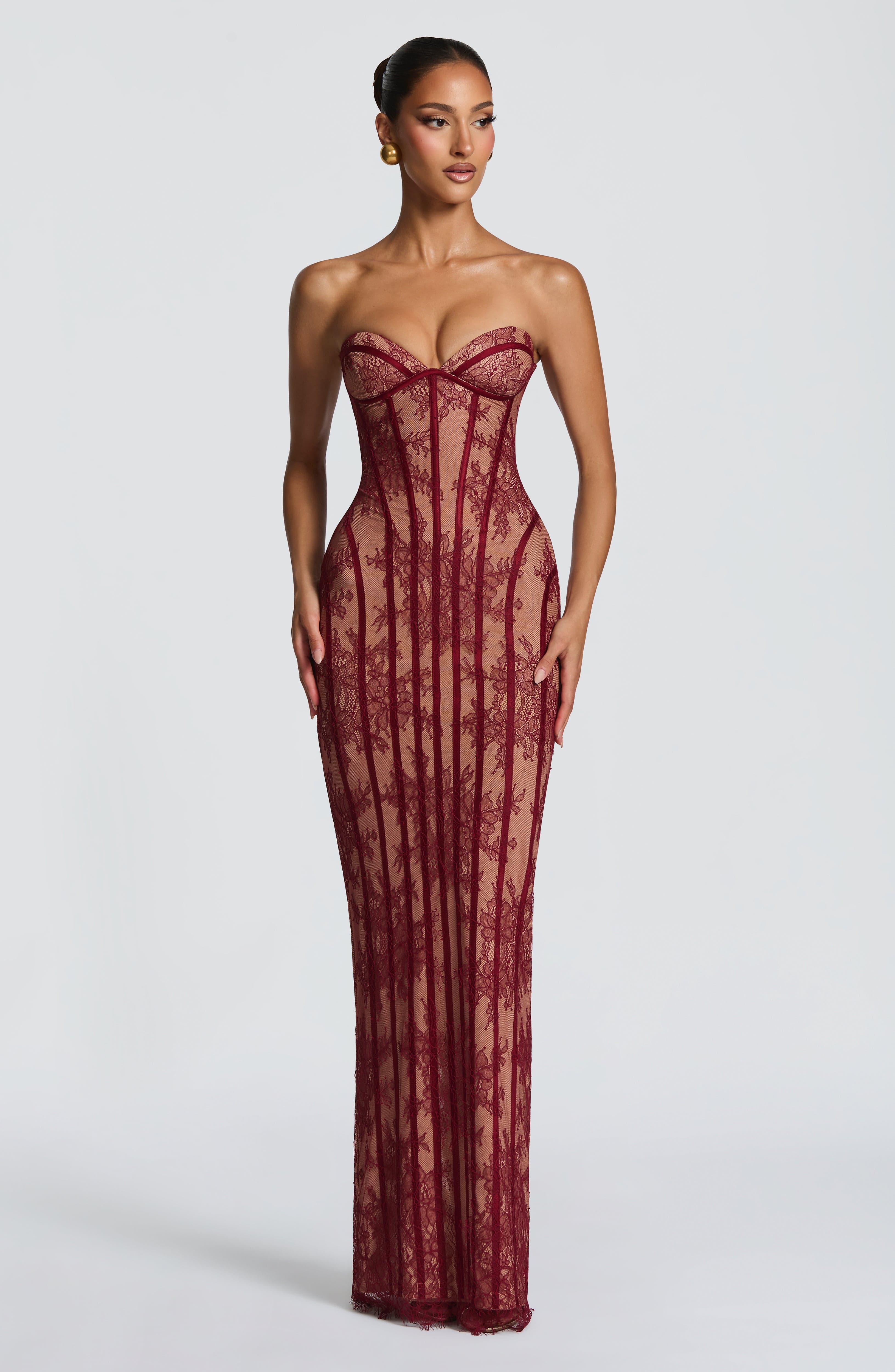 DALIA - Valentine Maxi Dress - Red