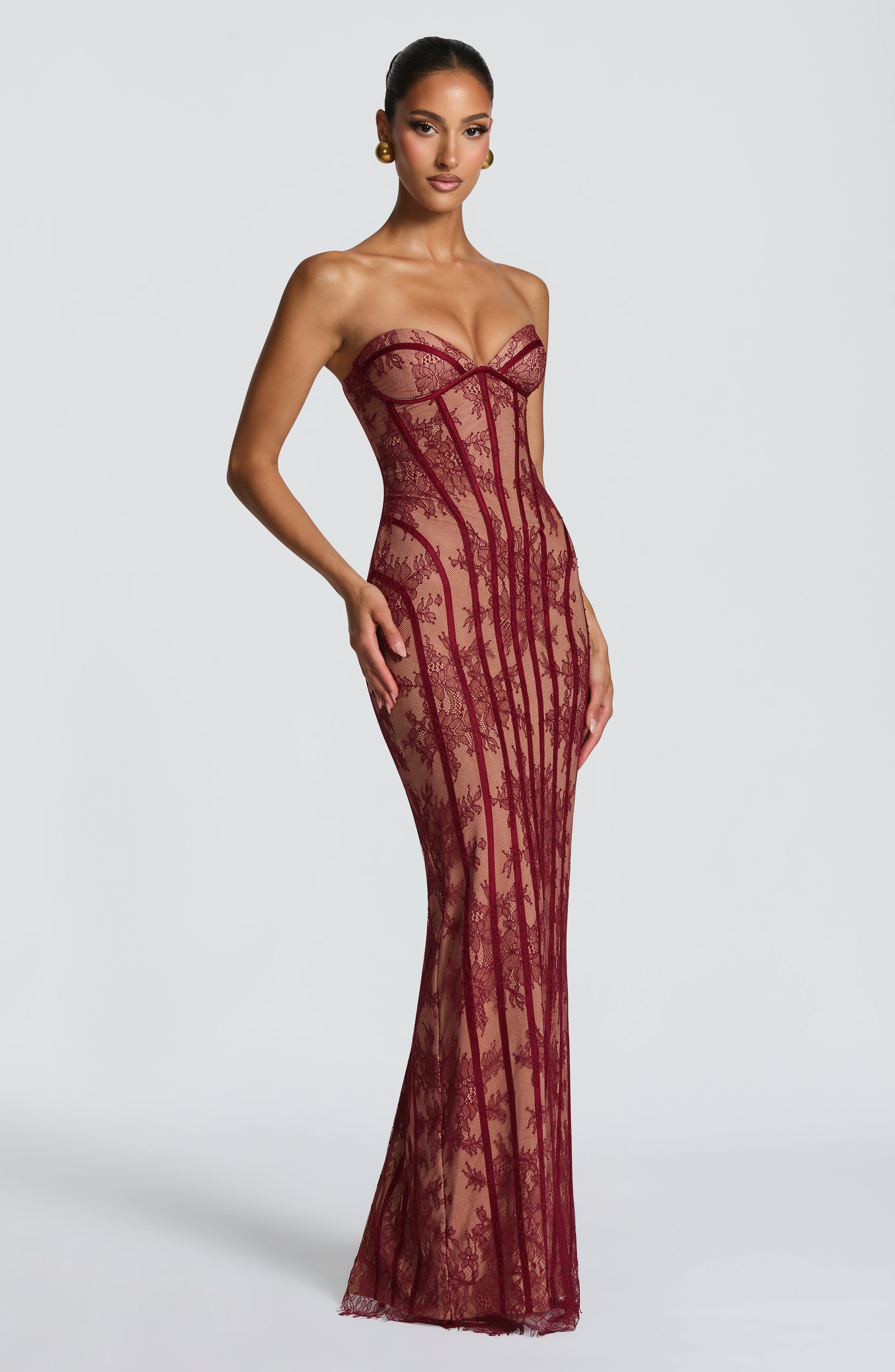 DALIA - Valentine Maxi Dress - Red