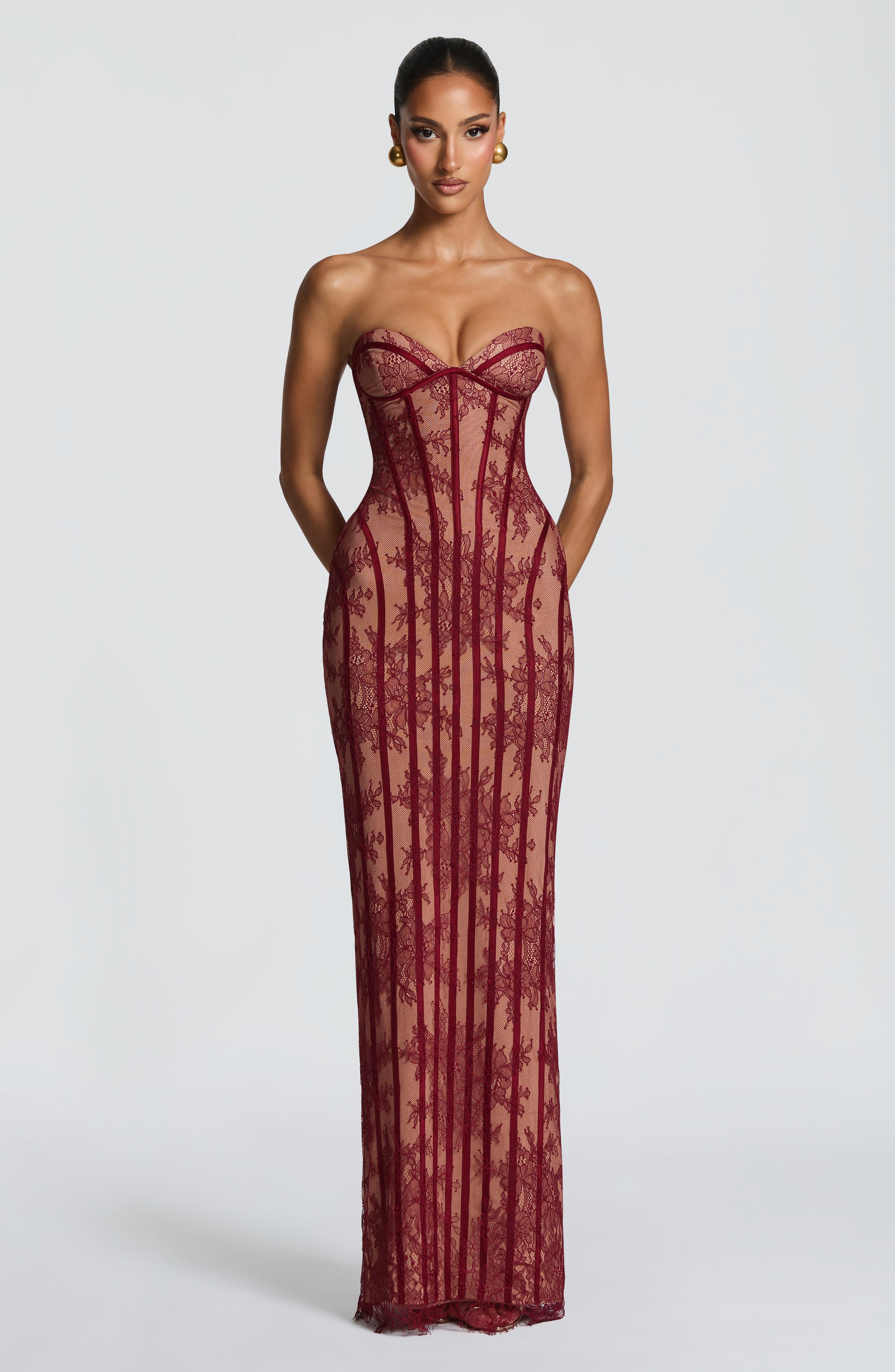 DALIA - Valentine Maxi Dress - Red