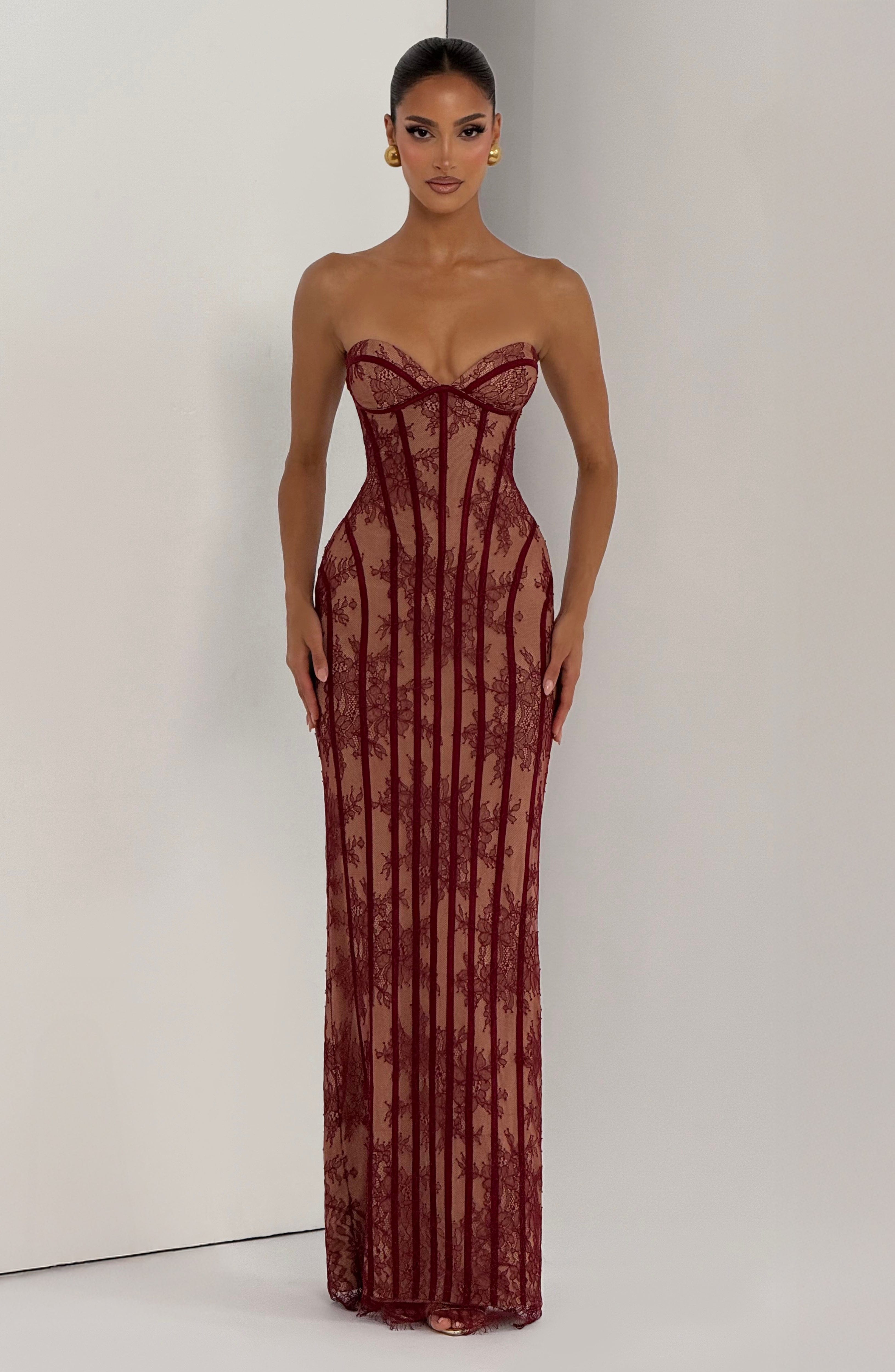 DALIA - Valentine Maxi Dress - Red