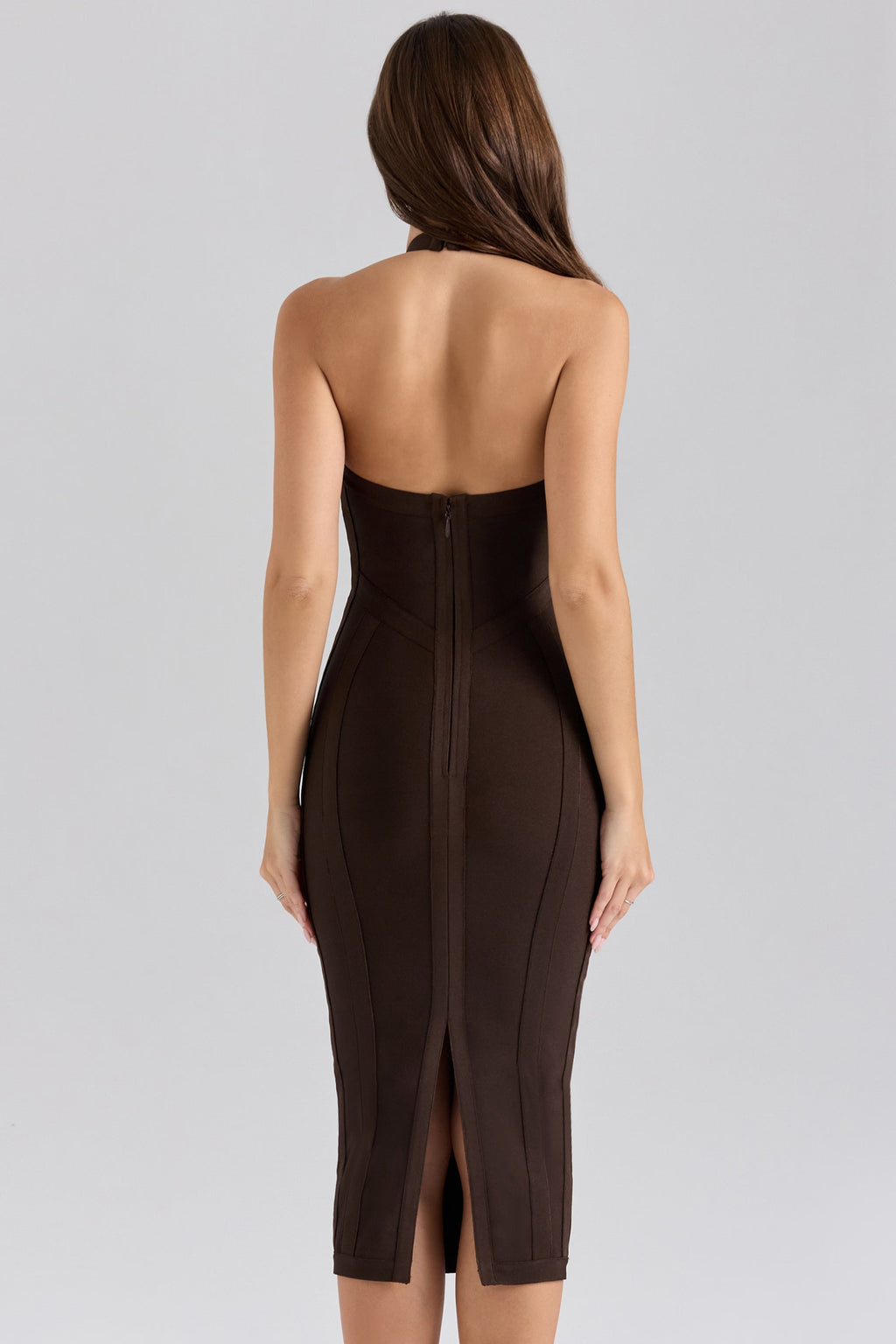 DALIA - Chocolat Midi Bandage Dress
