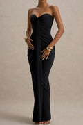 DALIA – Elegant Strapless Draped Dress