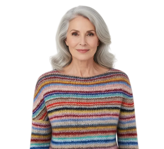 DALIA -  Printed Chic Sweater