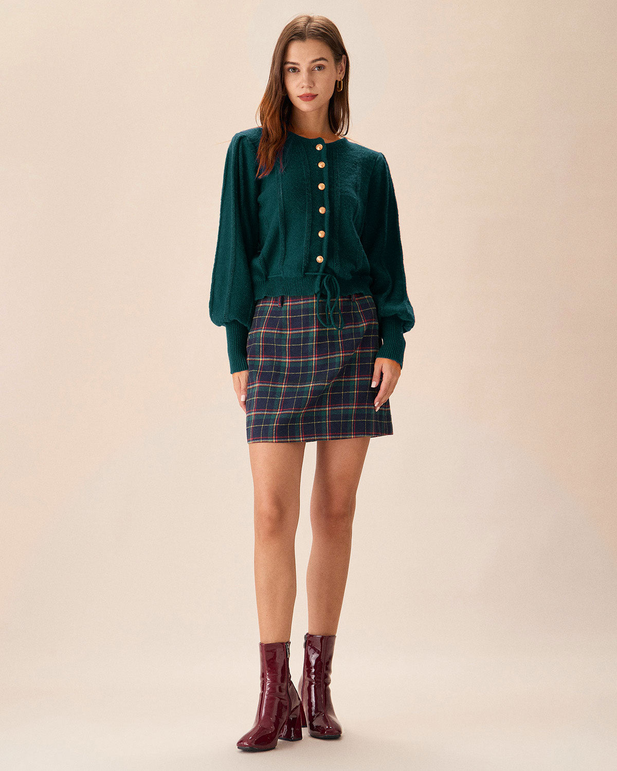 DALIA - Jednorzędowy kardigan z rękawami Green Lantern