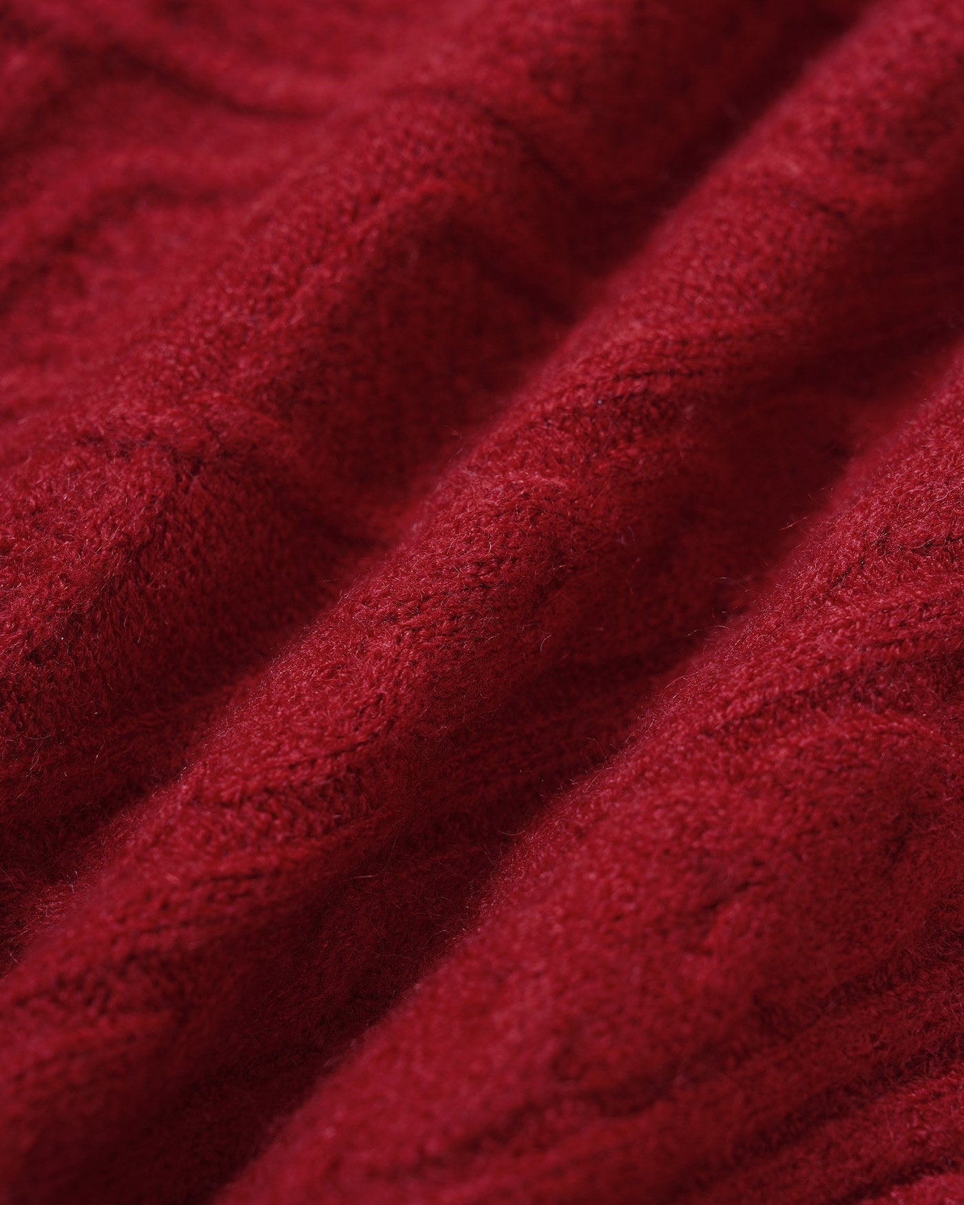 DALIA - Rode gebreide trui met V-hals