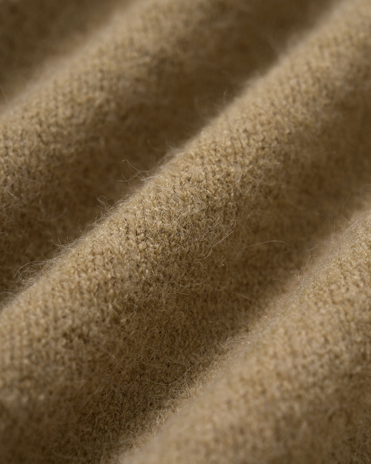 DALIA - Khaki gebreide cardigan met capuchon