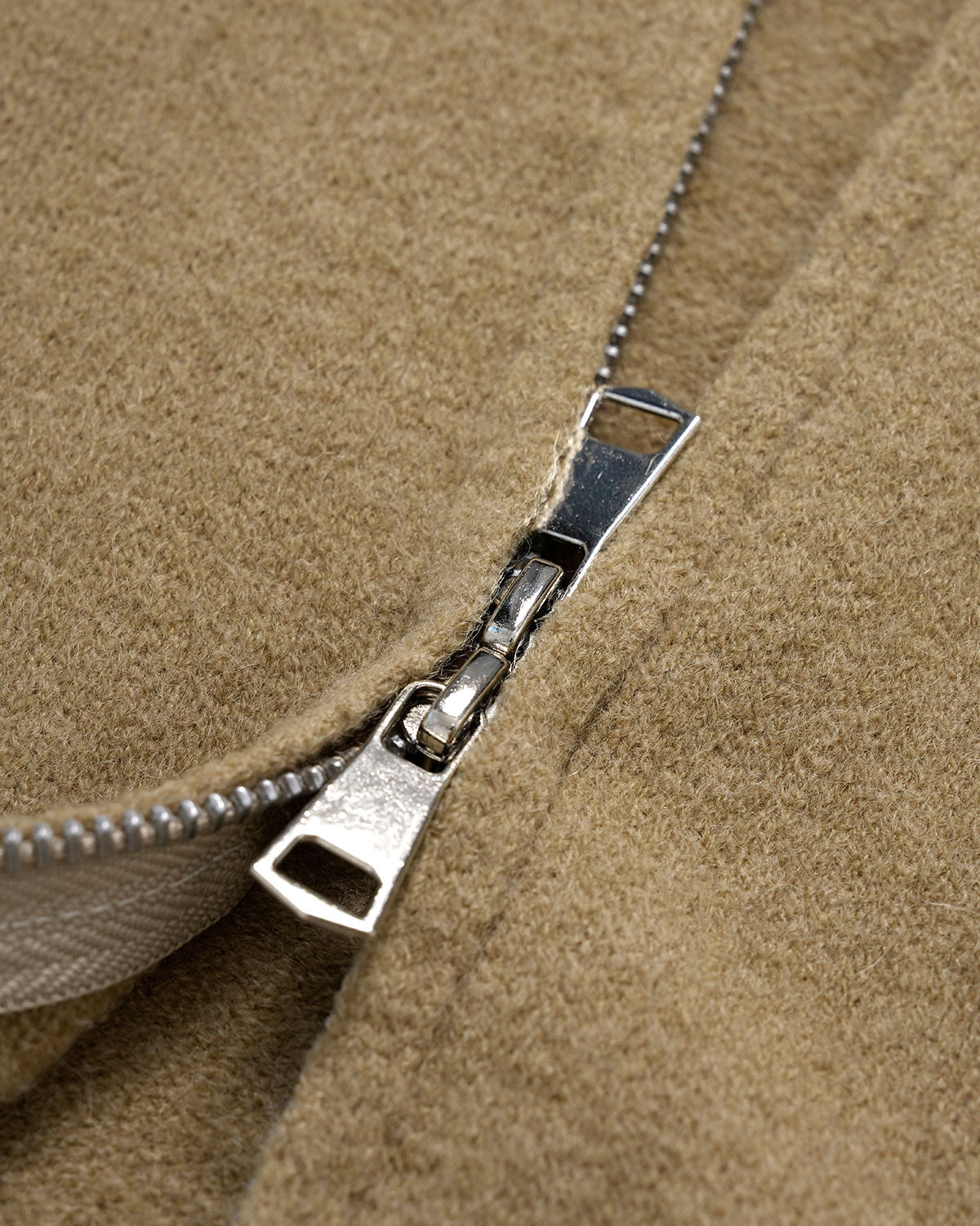 DALIA - Khaki gebreide cardigan met capuchon